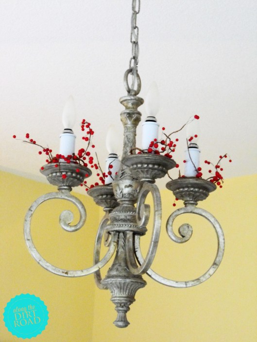 chandelier and berries